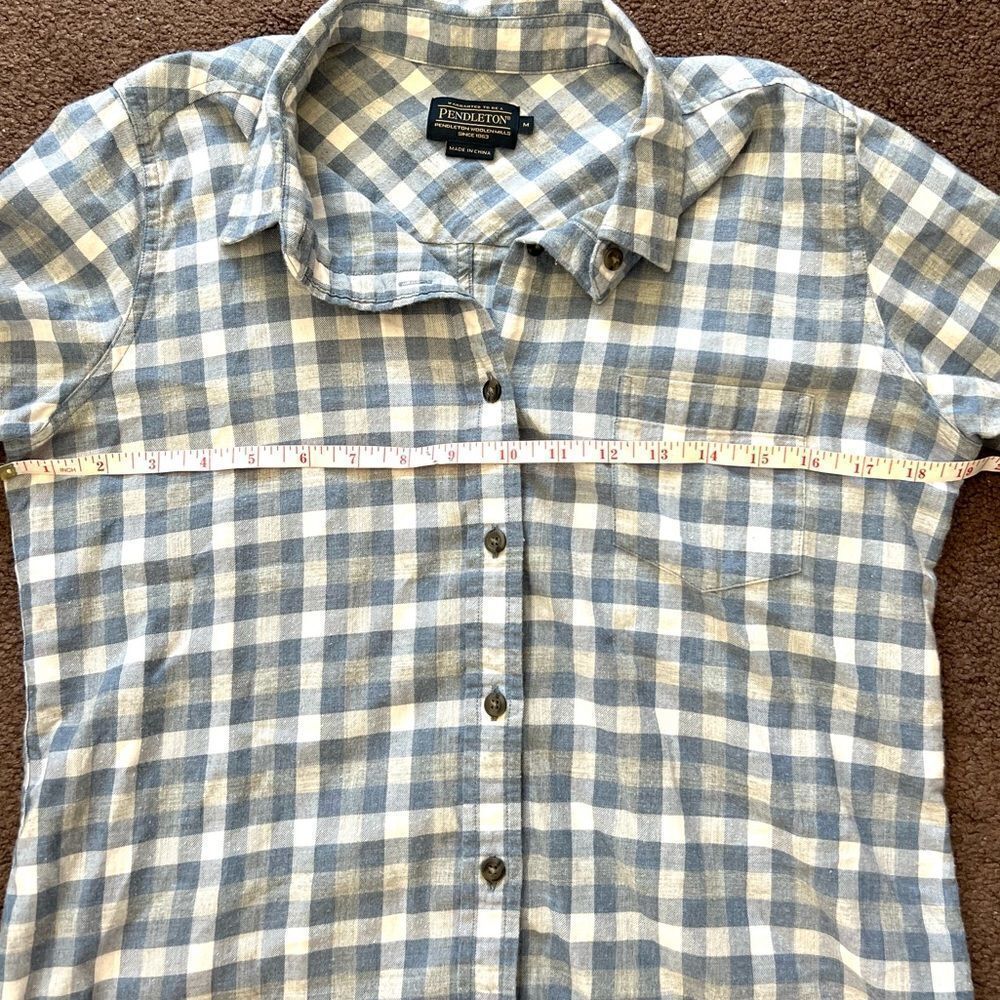 Pendleton Plaid Button Down Top - Picture 2 of 7